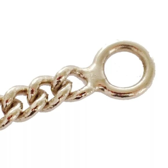 CHANEL CC Ribbon Chain Necklace 05P Color Stone Imitation Pearl Gold - Picture 13 of 13